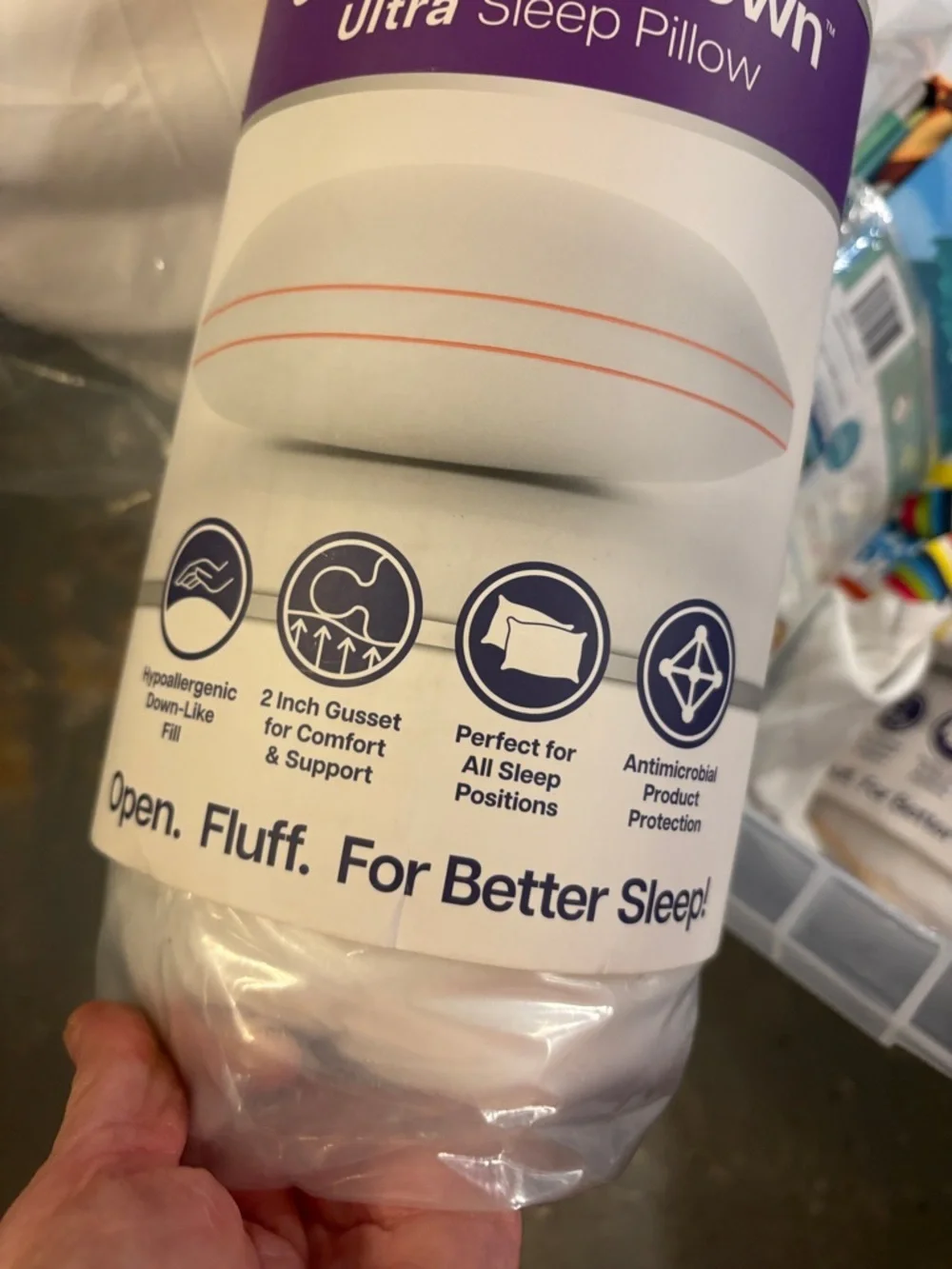Just Like Down Ultra Sleep Pillow - White
